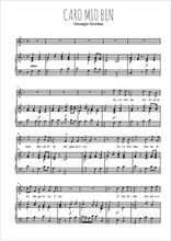 Téléchargez la partition de Caro mio ben en PDF pour Chant et piano