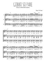 Téléchargez l'arrangement de la partition de Traditionnel-Gobbo-so-pare en PDF à trois voix