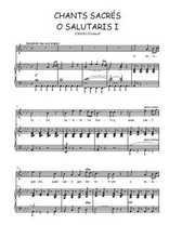 Téléchargez la partition de Chants sacrés 1. O salutaris I en PDF pour Chant et piano