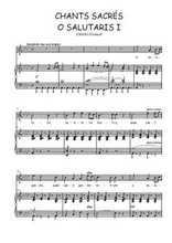 Téléchargez l'arrangement de la partition de Charles-Gounod-Chants-sacres-1.-O-salutaris-I en PDF pour Chant et piano