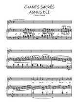 Téléchargez l'arrangement de la partition de Charles-Gounod-Chants-sacres-10.-Agnus-Dei en PDF pour Chant et piano