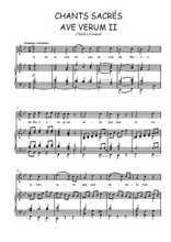 Téléchargez l'arrangement de la partition de Charles-Gounod-Chants-sacres-5.-Ave-Verum-II en PDF pour  et piano