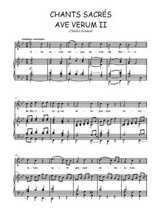 Téléchargez l'arrangement de la partition de Charles-Gounod-Chants-sacres-5.-Ave-Verum-II en PDF pour Chant et piano