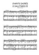 Téléchargez l'arrangement de la partition de Charles-Gounod-Chants-sacres-2.-O-salutaris-II en PDF pour Chant et piano