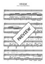 Téléchargez l'arrangement de la partition de Charles-Gounod-Alfred-de-Musset-Venise en PDF pour Chant et piano