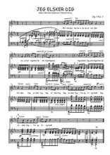 Téléchargez l'arrangement de la partition de Edvard-Grieg-Jeg-elsker-dig en PDF pour Chant et piano