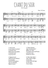 H.G. Naegeli - Chant du soir