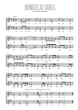 Téléchargez l'arrangement de la partition de Georg-Friedrich-Handel-Benedicat-vobis en PDF à deux voix