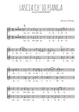 Téléchargez l'arrangement de la partition de Georg-Friedrich-Handel-Lascia-ch-io-pianga en PDF à deux voix
