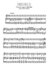 Téléchargez l'arrangement de la partition de handel-xerxes-hwv40-ombra-mai-fu en PDF pour Chant et piano