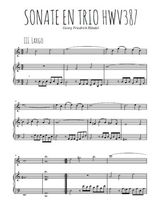 Téléchargez l'arrangement de la partition de handel-sonate-en-trio-hwn387-3-largo en PDF pour Mélodie et piano