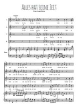 Téléchargez l'arrangement de la partition de haydn-alles-hat-seine-zeit-4-voix-chorale en PDF pour Chant et piano