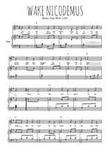 Téléchargez la partition de Wake Nicodemus en PDF pour Chant et piano