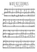 Téléchargez l'arrangement de la partition de henry-clay-work-wake-nicodemus en PDF pour Chant et piano