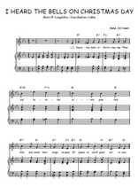 Téléchargez l'arrangement de la partition de Henry-W.-Longfellow-Jean-Baptiste-Calkin-I-heard-the-bells-on-Christmas-day en PDF pour Chant et piano