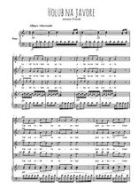 Téléchargez la partition de Holub na javore en PDF pour 4 voix SATB et piano