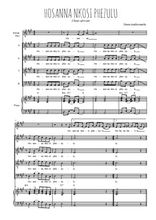Téléchargez l'arrangement de la partition de Hosanna nkosi phezulu en PDF pour 4 voix mixtes et piano