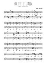 Téléchargez l'arrangement de la partition de hymne-national-italien-fratelli-d-italia en PDF à deux voix