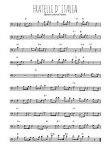 Téléchargez la partition de hymne-national-italien-fratelli-d-italia en clef de fa
