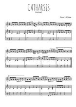 Téléchargez la partition de Catharsis en PDF pour Mélodie et piano