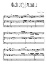 Téléchargez la partition de MacLeod's Farewell en PDF pour Mélodie et piano