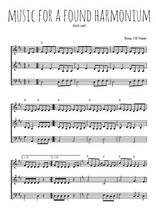 Téléchargez l'arrangement de la partition de irlande-music-for-found-harmonium en PDF à trois voix