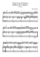 Téléchargez l'arrangement de la partition de irish-rakish-paddy en PDF pour Mélodie et piano