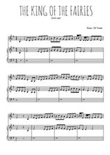 Téléchargez l'arrangement de la partition de irlande-the-king-of-the-fairies en PDF pour Mélodie et piano