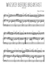 Téléchargez l'arrangement de la partition de irish-whiskey-before-breakfast en PDF pour Mélodie et piano