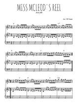 Téléchargez la partition de Miss McLeod's en PDF pour Mélodie et piano