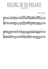 Téléchargez l'arrangement de la partition de Rolling in the Ryegrass en PDF à deux voix