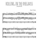 Téléchargez l'arrangement de la partition de Rolling in the Ryegrass en PDF à trois voix