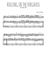 Téléchargez l'arrangement de la partition de irlande-rolling-in-the-ryegrass en PDF pour Mélodie et piano