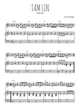 Téléchargez la partition de Tam Lin en PDF pour Mélodie et piano