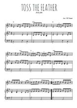 Téléchargez l'arrangement de la partition de irlande-toss-the-feather en PDF pour Mélodie et piano