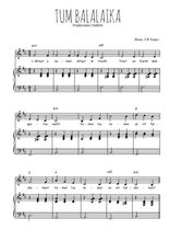 Téléchargez l'arrangement de la partition de yiddish-tum-balalaika en PDF pour Chant et piano