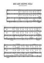 Téléchargez la partition de Bei der Krippe Jesu en PDF pour Chant et piano