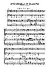 Téléchargez la partition de Offertorium et graduale en PDF pour Chant et piano