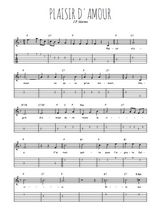 Téléchargez la tablature de la musique j-p-martini-plaisir-d-amour en PDF