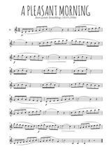 Téléchargez la partition de la musique A pleasant morning en PDF, pour flûte traversière