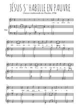 Téléchargez l'arrangement de la partition de jesus-s-habille-en-pauvre en PDF pour Chant et piano