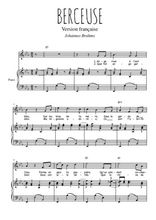 Téléchargez l'arrangement de la partition de johannes-brahms-berceuse en PDF pour Chant et piano