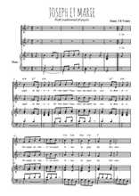 Téléchargez l'arrangement de la partition de Joseph et Marie en PDF pour deux voix égales et piano