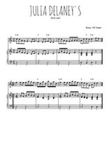 Téléchargez la partition de Julia Delaney's en PDF pour Mélodie et piano