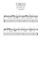 Téléchargez la tablature de la musique spiritual-gospel-kumbaya-en-francais en PDF