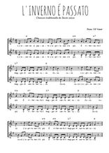 Téléchargez l'arrangement de la partition de Traditionnel-L-inverno-e-passato en PDF à deux voix