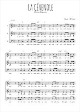 Téléchargez l'arrangement de la partition de chant-hughenot-la-cevenole en PDF à trois voix
