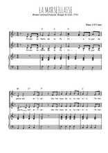 Téléchargez l'arrangement de la partition de La Marseillaise en PDF pour deux voix égales et piano