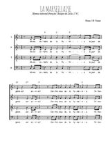 Téléchargez l'arrangement de la partition de La Marseillaise en PDF à quatre voix SATB