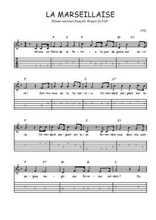 Téléchargez la tablature de la musique hymne-national-francais-la-marseillaise en PDF